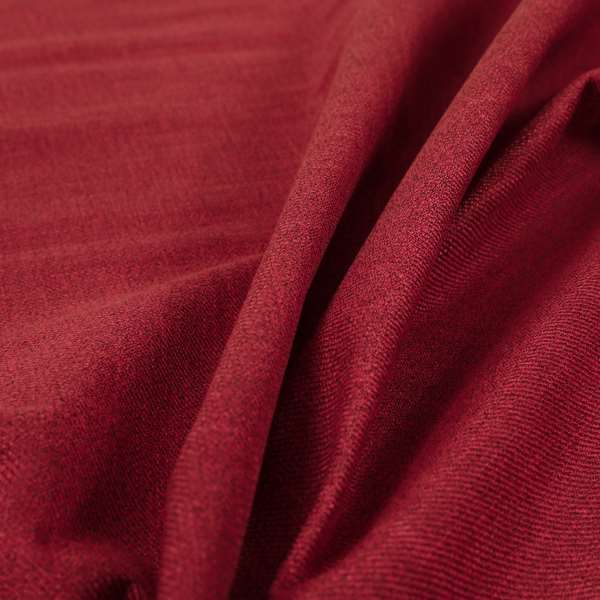 Cruise Ribbed Weave Textured Chenille Material In Red Upholstery Curtain Fabric - Made To Measure Curtains