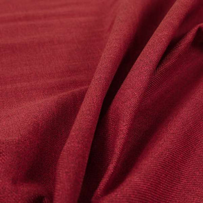 Cruise Ribbed Weave Textured Chenille Material In Red Upholstery Curtain Fabric - Made To Measure Curtains