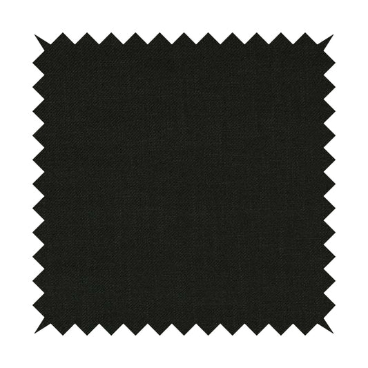 Cruise Ribbed Weave Textured Chenille Material In Black Upholstery Curtain Fabric