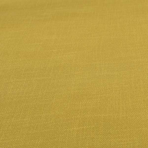 Cruise Ribbed Weave Textured Chenille Material In Yellow Upholstery Curtain Fabric - Roman Blinds