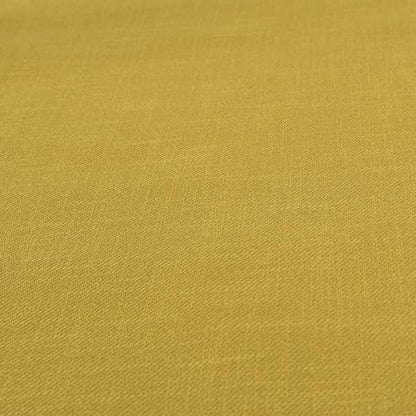 Cruise Ribbed Weave Textured Chenille Material In Yellow Upholstery Curtain Fabric - Roman Blinds