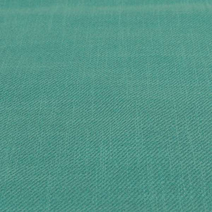 Cruise Ribbed Weave Textured Chenille Material In Teal Turquoise Upholstery Curtain Fabric
