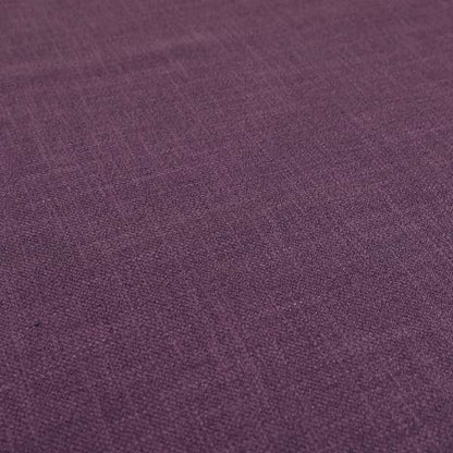 Cruise Ribbed Weave Textured Chenille Material In Purple Upholstery Curtain Fabric - Made To Measure Curtains