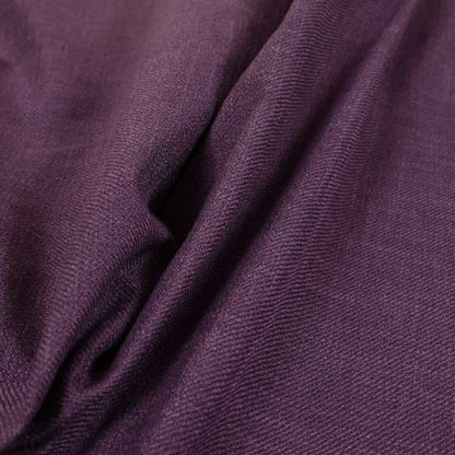 Cruise Ribbed Weave Textured Chenille Material In Purple Upholstery Curtain Fabric - Handmade Cushions