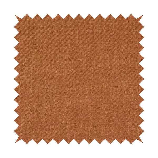 Cruise Ribbed Weave Textured Chenille Material In Orange Upholstery Curtain Fabric - Roman Blinds