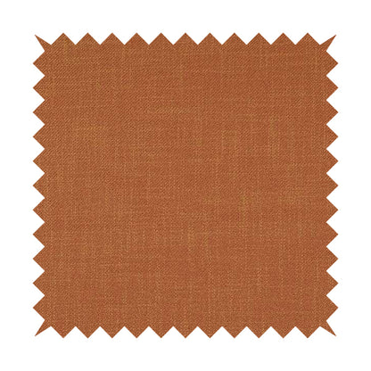 Cruise Ribbed Weave Textured Chenille Material In Orange Upholstery Curtain Fabric - Roman Blinds