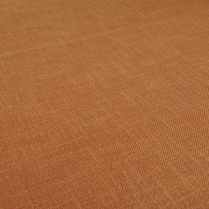 Cruise Ribbed Weave Textured Chenille Material In Orange Upholstery Curtain Fabric - Roman Blinds