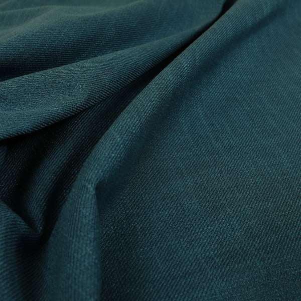 Cruise Ribbed Weave Textured Chenille Material In Navy Blue Upholstery Curtain Fabric - Roman Blinds