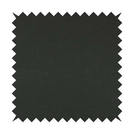Darwin Linen Effect Style Flat Weave Material In Black Colour Upholstery Soft Furnishing Fabrics