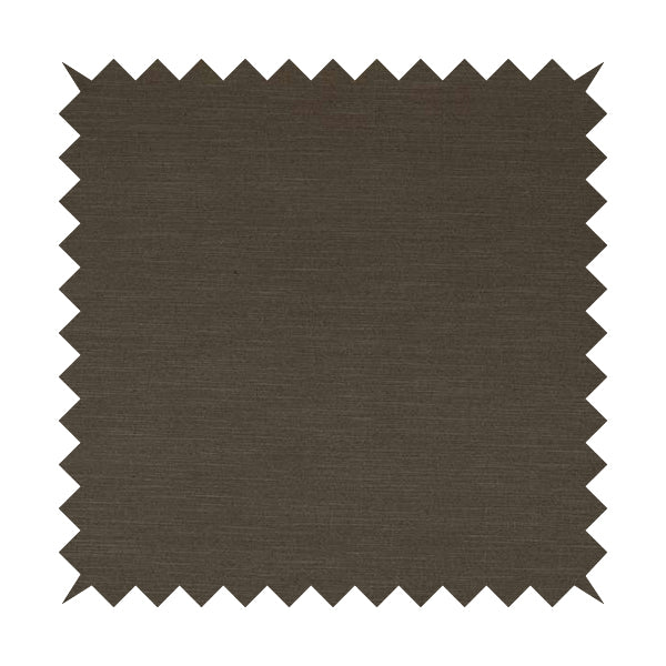 Darwin Linen Effect Style Flat Weave Material In Brown Colour Upholstery Soft Furnishing Fabrics - Roman Blinds