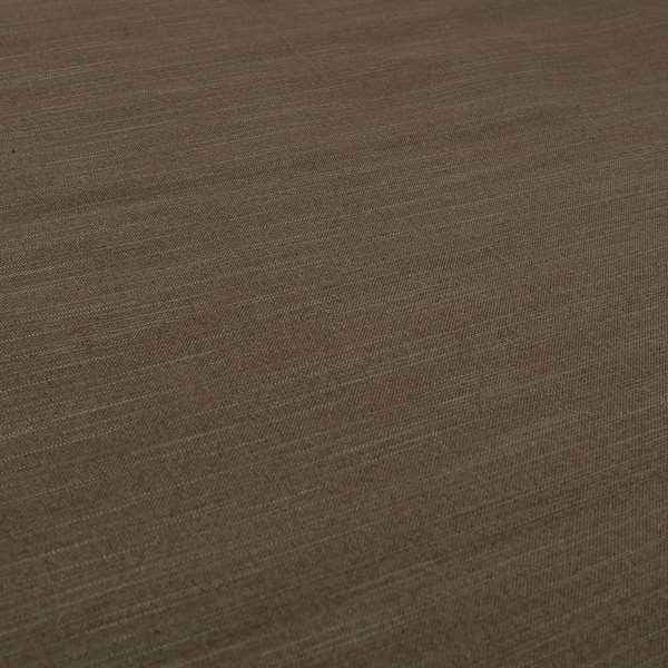 Darwin Linen Effect Style Flat Weave Material In Brown Colour Upholstery Soft Furnishing Fabrics - Roman Blinds