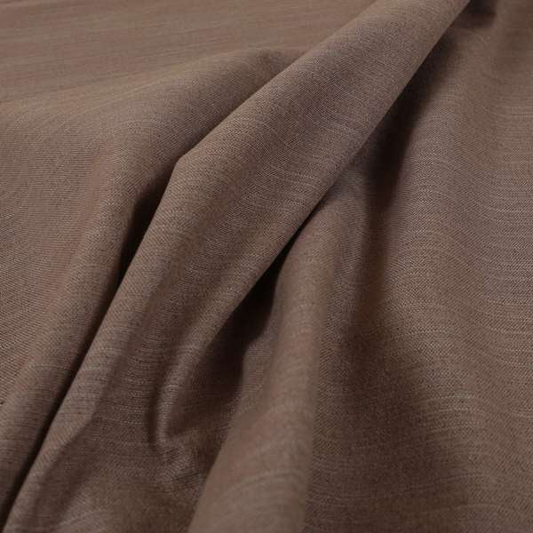 Darwin Linen Effect Style Flat Weave Material In Pale Red Colour Upholstery Soft Furnishing Fabrics - Made To Measure Curtains