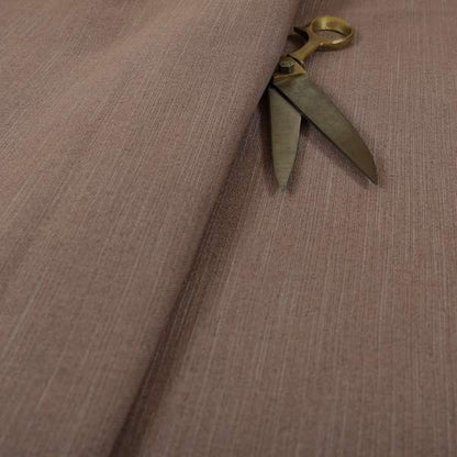 Darwin Linen Effect Style Flat Weave Material In Pale Red Colour Upholstery Soft Furnishing Fabrics - Made To Measure Curtains