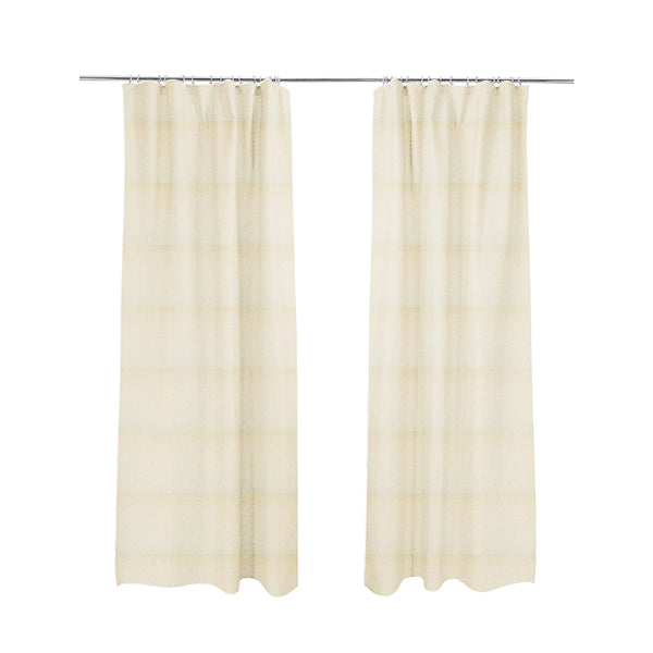 Luna Soft Textured Pastel Range Of Chenille Upholstery Fabric In Beige Colour - Made To Measure Curtains