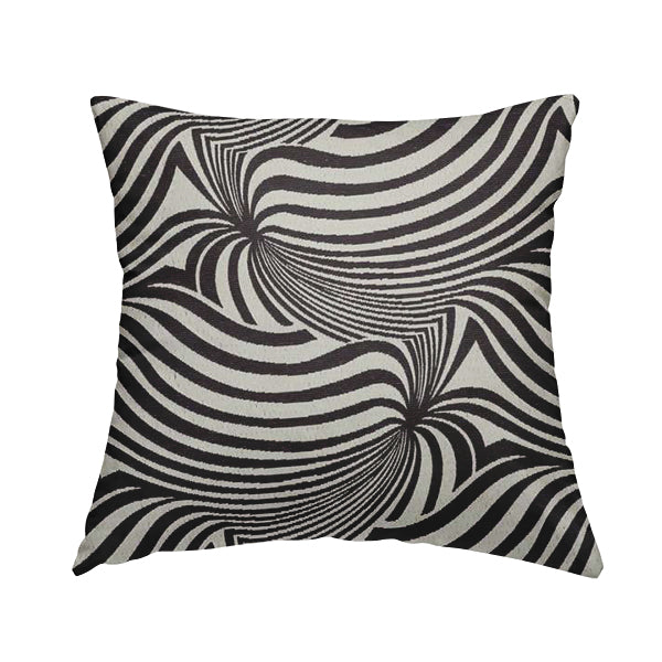 Anchorage Modern Funky Stripe Zebra Style Design Purple White Lightweight Furnishing Fabrics CTR-581 - Handmade Cushions