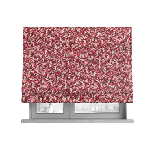 Act Semi Plain Pattern Chenille Textured Pink Colour Curtain Upholstery Fabric CTR-653 - Roman Blinds