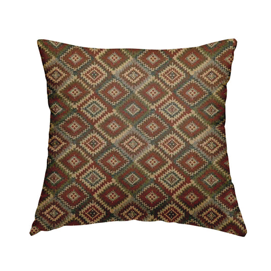 Bruges Modern Mexican Tetris Aztec Geometric Pattern Jacquard Upholstery Fabrics CTR-711 - Handmade Cushions