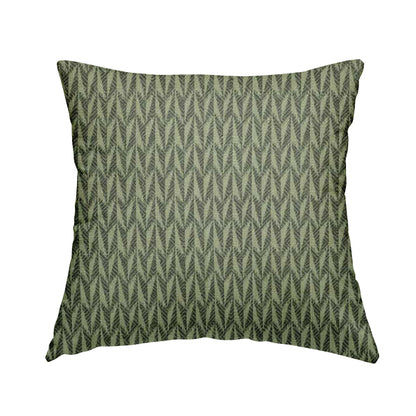 Arlington Geometric Pattern Printed On Linen Effect Chenille Material Grey Coloured Furnishing Fabrics - Handmade Cushions