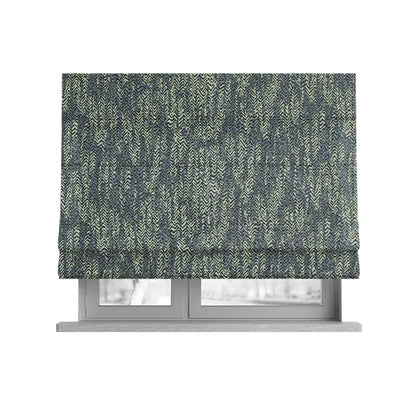 Trapeze Faded Herringbone Pattern Semi Plain Green Furnishing Fabrics CTR-799 - Roman Blinds