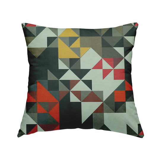 Hawaii Modern Geometric Blue Orange Yellow Pink Pattern Curtain Upholstery Fabrics CTR-831 - Handmade Cushions