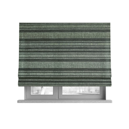 Olympos Mono Tone Faded Stripe Pattern Grey Colour Chenille Upholstery Fabric CTR-874 - Roman Blinds