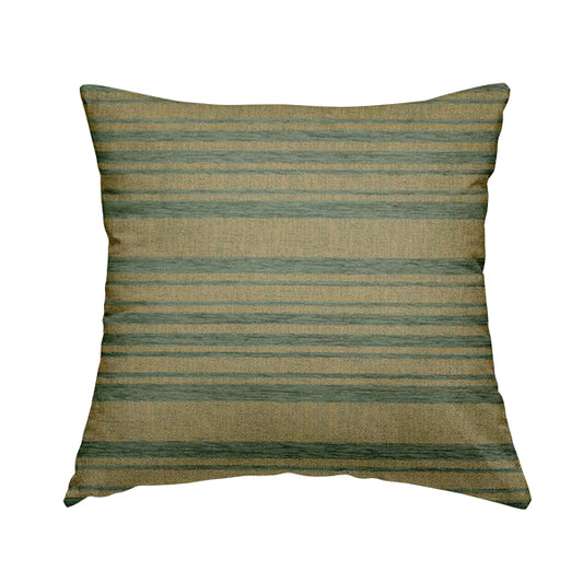 Olympos Mono Tone Faded Stripe Pattern Blue Colour Chenille Upholstery Fabric CTR-880 - Handmade Cushions