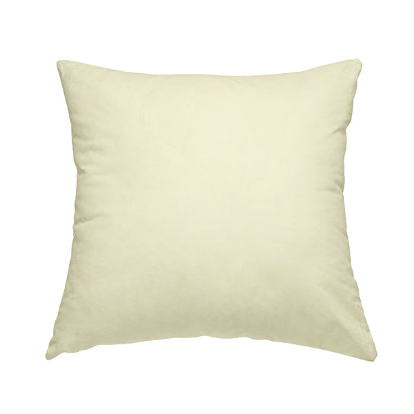 Fabriano Plain Chenille Type Cream Colour Upholstery Fabric CTR-895 - Handmade Cushions