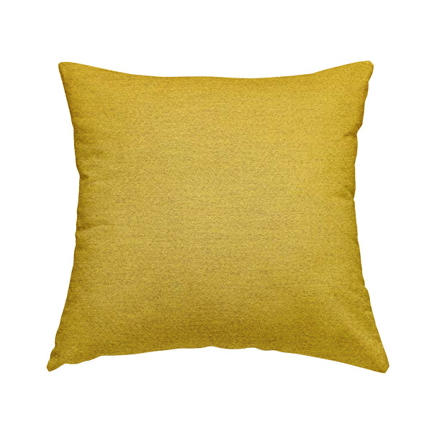 Fabriano Plain Chenille Type Yellow Colour Upholstery Fabric CTR-899 - Handmade Cushions