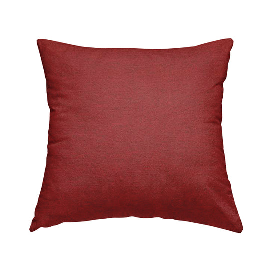 Fabriano Plain Chenille Type Burgundy Red Colour Upholstery Fabric CTR-902 - Handmade Cushions