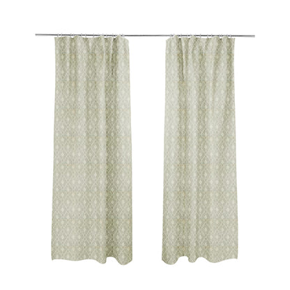 Fabriano Diamond Pattern Chenille Type Silver Upholstery Fabric CTR-920 - Made To Measure Curtains