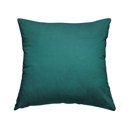 Poppy Soothing Velour Velvet Upholstery Furnishing Blue Teal Fabric CTR-1031 - Handmade Cushions