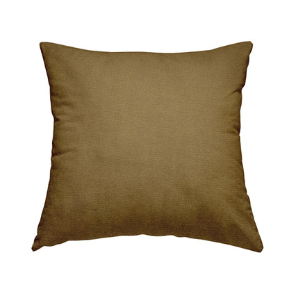 Poppy Soothing Velour Velvet Upholstery Furnishing Brown Fabric CTR-1032 - Handmade Cushions