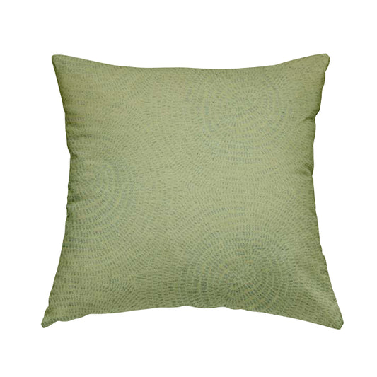 Fenton Circular Pattern In Grey Colour Furnishing Upholstery Fabric CTR-1078 - Handmade Cushions