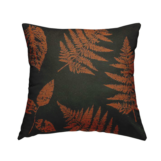 Pelham Autumnal Floral Pattern In Orange Colour Furnishing Upholstery Fabric CTR-1099 - Handmade Cushions