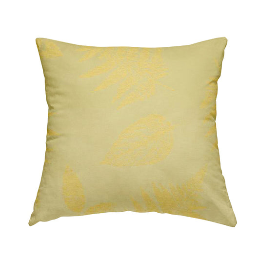 Pelham Autumnal Floral Pattern In Yellow Colour Furnishing Upholstery Fabric CTR-1100 - Handmade Cushions
