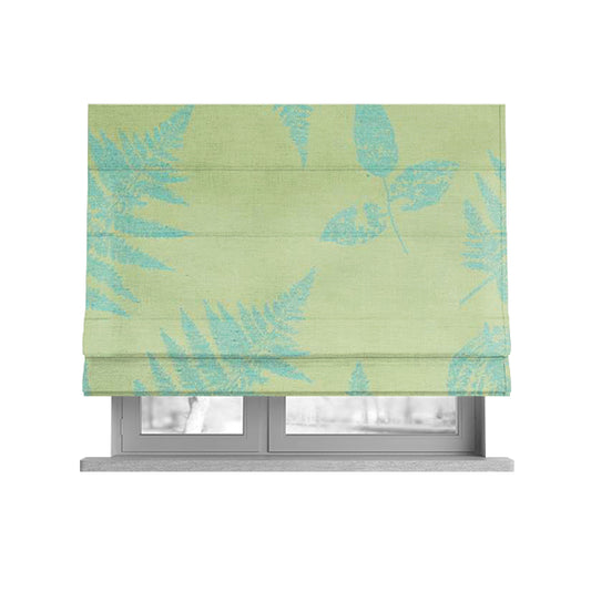 Pelham Autumnal Floral Pattern In Light Blue Colour Furnishing Upholstery Fabric CTR-1103 - Roman Blinds