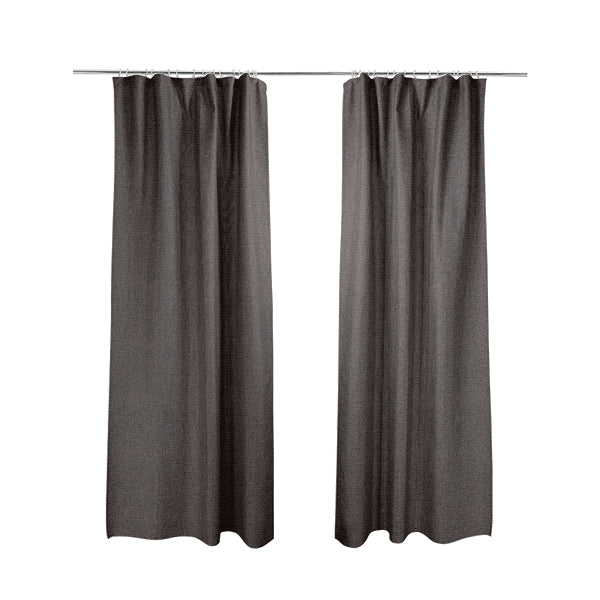 Didcot Brick Effect Corduroy Fabric In Chocolate Colour - Made To Measure Curtains