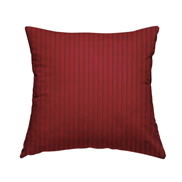 Didcot Brick Effect Corduroy Fabric In Red Colour - Handmade Cushions