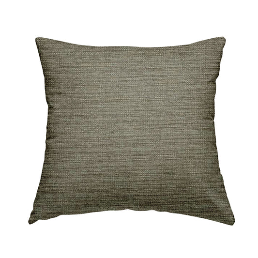 Dijon Heavily Textured Detailed Weave Material Ash Grey Furnishing Upholstery Fabrics - Handmade Cushions