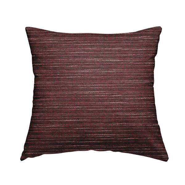 Dijon Heavily Textured Detailed Weave Material Red Furnishing Upholstery Fabrics - Handmade Cushions