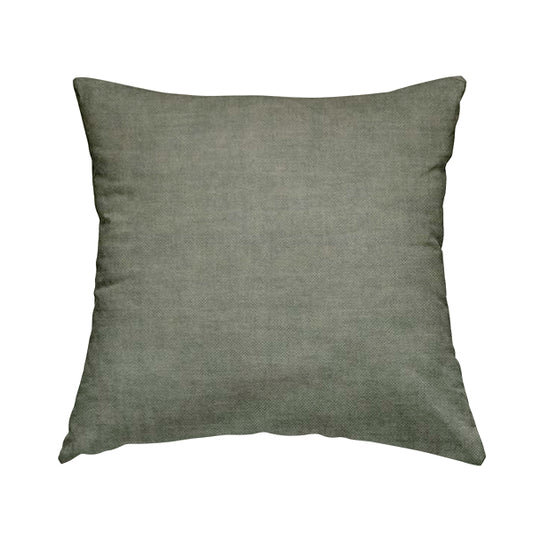 Faleolo Thick Durable Soft Velvet Material Silver Grey Colour Upholstery Fabric - Handmade Cushions