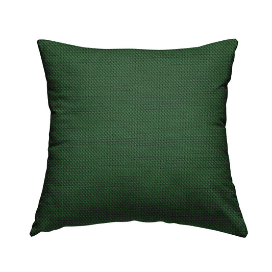 Festival Colourful Textured Chenille Plain Upholstery Fabric In Green - Handmade Cushions