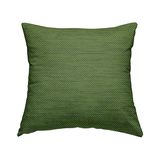 Festival Colourful Textured Chenille Plain Upholstery Fabric In Green Lime - Handmade Cushions