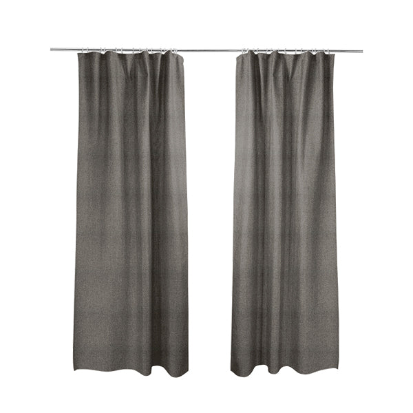 Abbotsford Super Soft Basket Weave Material Dual Purpose Upholstery Curtains Fabric In Brown - Made To Measure Curtains