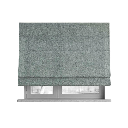 Florence Soft Plain Chenille Silver Grey Colour Quality Upholstery Fabric - Roman Blinds