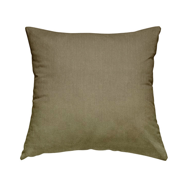 Florentine Soft Shine Textured Light Brown Colour Chenille Velvet Upholstery Fabric - Handmade Cushions