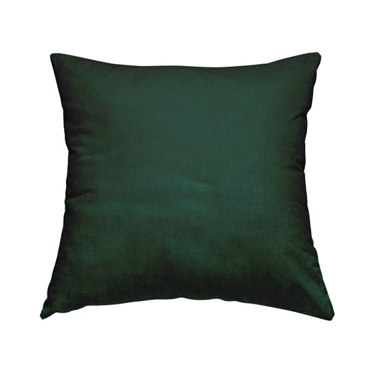 Florentine Soft Shine Textured Emerald Green Colour Chenille Velvet Upholstery Fabric - Handmade Cushions