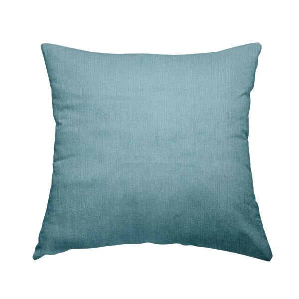 Florentine Soft Shine Textured Light Blue Colour Chenille Velvet Upholstery Fabric - Handmade Cushions