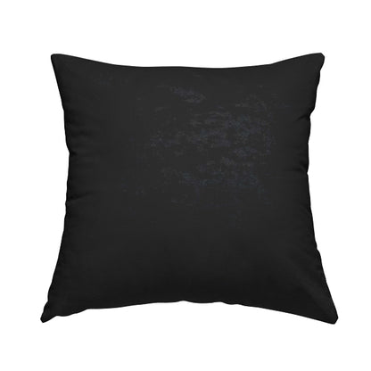 Geneva Crushed Velvet Upholstery Fabric In Black Colour - Handmade Cushions