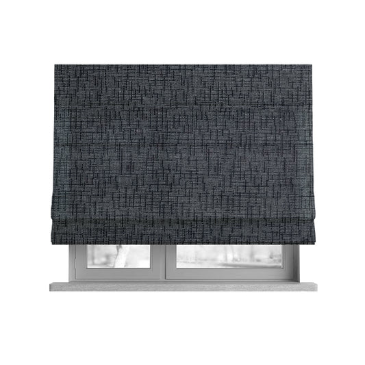 Grantham Soft Textured Woven Chenille Fabric In Grey Colour - Roman Blinds